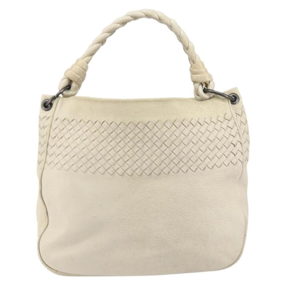 Bottega Veneta Braided Handle Hobo Embroidered Leather With Intrecciato Detail